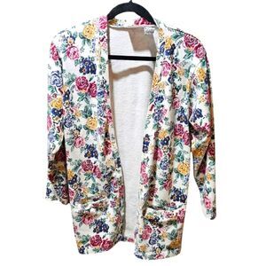 Vintage Preview International Oversized Floral Cardigan Size XS
